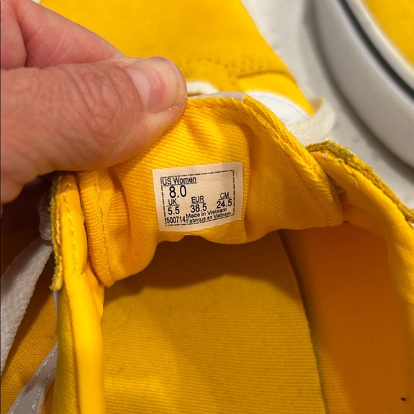 Vans Yellow and White Sneakers - Picture 8 of 8